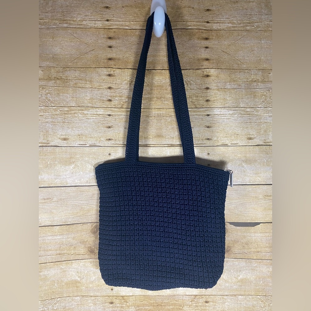 THE SAK Crochet Shoulder Bag Purse Navy Blue - Picture 7 of 9